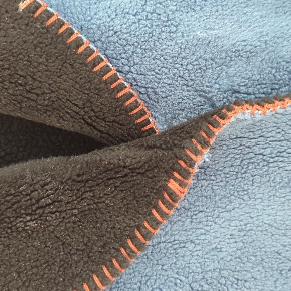 Vintage Deep Pile Western Horse Fleece Oversized Coat Winter Jacket Reversible - Picture 4 of 6